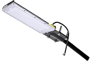 papasbox LED Réverbère 100W,9000LM Réverbère Extérieur,IP65 Blanc Froid 6500K, Éclairage de sécurité mural, Projecteur LED 1OOW pour Parking, Cour, Garage et Jardin