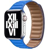 CONSTRAIN - Apple ile uyumlu Watch 44 45 49 Mm Se 7 8 9 Ultra 1/2 Kordon Baklalı Deri Kordon Beyaz