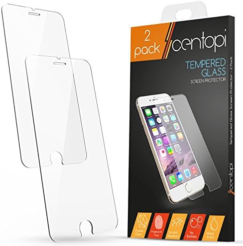 iPhone 7 Screen Protector Glass, iPhone 8 Glass Screen Protector| 2 Pack - NO Bulkiness | Anti Scratch | Centopi Tempered Glass Screen Protectors For The iPhone 7 / 8 | Ultra Slim For iPhone 7 (2016) &amp; iPhone 8 (2017) - Crystal Clear