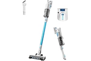 Eureka BR5 bezprzewodowy odkurzacz akumulatorowy, 2 w 1, lekki, z bezszczotkowym silnikiem, moc ssania 250 W, cichy odkurzacz akumulatorowy do twardych podłóg i dywanów