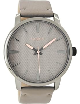 Oozoo Damenuhr mit Lederband 45 MM Taupe/Taupe C9022