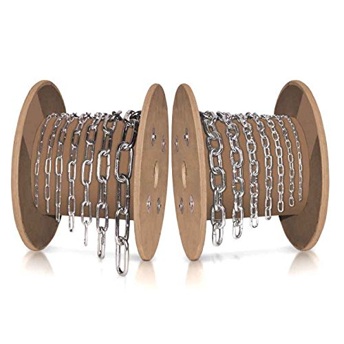 Seilwerk STANKE 40m 3mm Knotenkette Dekokette Zierkette Gartenkette — DIN Stahl VERZINKT Gliederkette Lampenkette Kette Deko Garten - 4