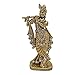 Brass 24 K Gold Plated With Stones Hindu God Shri Krishan Car Dashboard Statue Lord Krishna Idol Makhan Chor / Bal Gopal Handicraft Decorative Spiritual Puja Vastu Showpiece Figurine - Religious Pooja Gift Item & Murti for Mandir / Temple / Home Decor / Office / Study Table RS.378.00