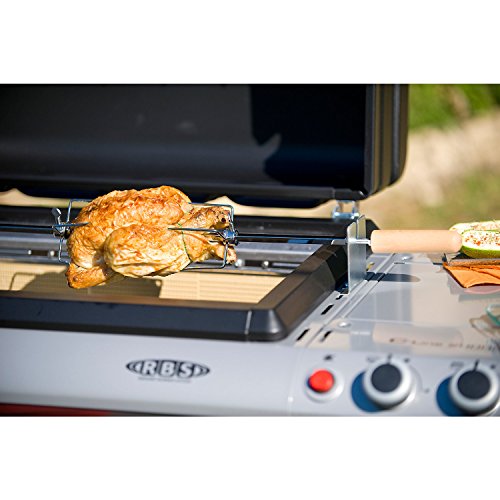 Campingaz Drehspiess für Elektromotor passend für Serie 3 und 4 Spit and Fork 2000025851, silber - 2