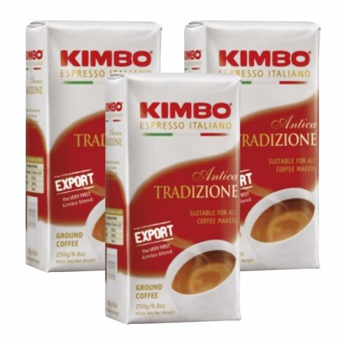 3x Kaffee gemahlen Kimbo Caffé 'Antica Tradizione', 250 g
