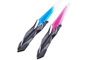 AYVRUOP 2 couteaux à singularité valorisante, dégradé de bleu et de rose, jouet ludique