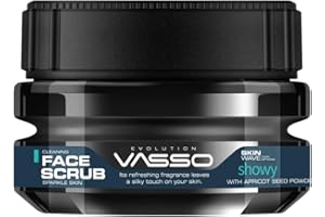 Vasso Exfoliante facial de limpieza con energía de semillas de albaricoque, 250 ml