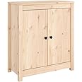 vidaXL Sideboard 70x35x80 cm Solid Wood Pine
