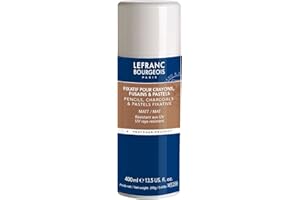 ‎LEFRANC BOURGEOIS Lefranc Bourgeois 300226 Cristal Fixative, Fixativ das Kohle-, Buntstift- und Pastellzeichnungen schützt, Alterungsbeständig - 400ml Spray