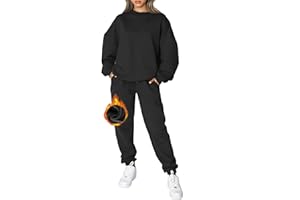 CheChury Chándal de Mujer Sudadera Pullover Mujer Ropa de Casa para Damas y Pantalones Conjunto de Ropa Ropa Deportiva Ropa Casual Damas Chaqueta de Manga Larga Trajes de Gimnasia Otoño Invierno