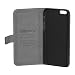 Produktbild Nevox Book-Ledertasche Ordo für Apple iPhone 6S Plus schwarz/grau