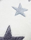 Kinderteppich Happy Rugs STARS creme/silbergrau-blau 80 x 150 cm - 4