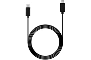 Mcbazel Cavo di Ricarica Type-C 3m per PS5, Cavo di Trasferimento Dati USB-C a USB-C per PS5, Xbox, Controller con Porta Type-C – Materiale PVC Resistente, Comodo da Riporre Arrotolato - Nero