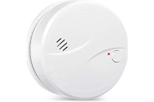 Alarma de Humo de 10 años con batería HEIMAN, VdS/BOSEC/EN14604 CE certificación Detector de Humo, Sensor fotoeléctrico con función de verificación automática de alarma-625PHS (1 Unidade)