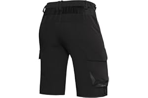 Cycorld MTB Hose Herren Fahrradhose, Schnelltrocknende MTB Shorts Herren Mountainbike Hose Baggy Bike Shorts, Atmungsaktiv Radhose mit Verstellbaren Klettverschlüssen
