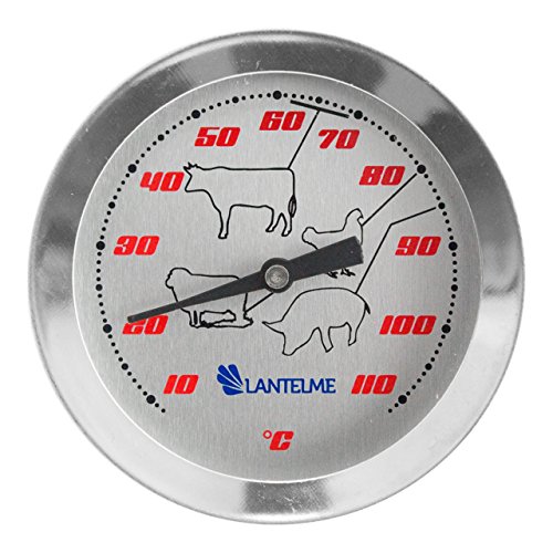 Lantelme Einstich - Braten - Fleisch Thermometer Edelstahl Bimetall / Analog . Modell Racing 5120