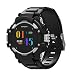 Produktbild HBWJSH Smart Farbe Bildschirm Armband Herzfrequenz Temperatur Höhe GPS-Positionierung Multi-Sport-Bluetooth-Uhr (Farbe : Silber)