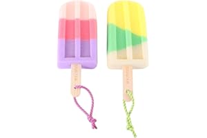 COHEALI 2 x Puff Scrubber Ball Exfoliating Shower Sponge Bath Shower Loofah Body Sponge Brushes Stool Exfoliating Puff Bath Ball with Newborn The Bathroom Grid Fabric Bamboo