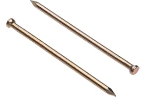 KEPLE Panel Pins 40mm Finishing Nails Veneer Pin (Pack of 250) Yellow Zinc Plated Nail Galvanized Heavy Duty for DIY and Crafts Home Decor Woodwork Furniture Construction (40mm x 1.8mm)