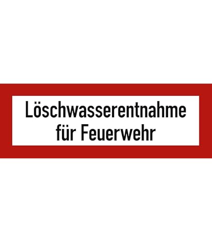 Brandschutzschild „Löschwasser Entnahmestelle“ – Selbstklebend, 10,5 X 29,7 Cm