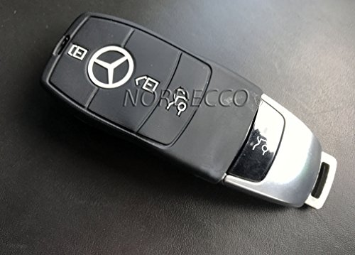 NEW-HIGH-QUALITY-SILICONE-3-BUTTON-SMART-INTELLIGENT-KEY-FOB-PROTECTOR-CASE-COVER-GLOVE-2016-2017-MERCEDES-BENZ-MODEL-C-CLASS-AMG-E-CLASS-S-CLASS-CLA-GLA-HYBRID-W213-BLACK