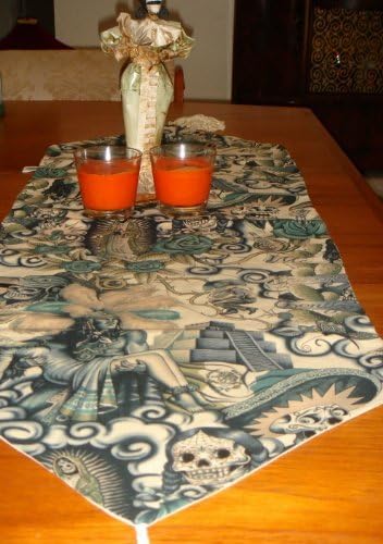 Day of the Dead Dia De Los Muertos Contijo Table Runner
