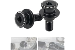 NICECNC Bobine de bras oscillant pour moto compatible avec KTM 690/950/990/1090/1190/1290 ADVENTURE/DUUKE/ENDURO/SMC/R 2008-2021 2017 2018 2019 2020, 2 pièces CNC Curseurs arrières (noir)