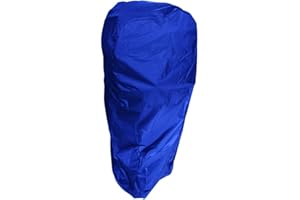 U-CARE UCARE - Copertura integrale per motore fuoribordo per barca, impermeabile, con tessuto Oxford 210D, copertura di protezione per cofano motore fuoribordo (blu, UP-5HP, 111,8 x 119,4 x 94 cm)
