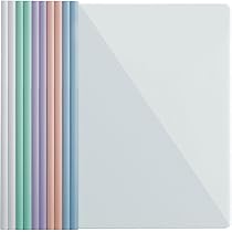 10 Copertine Per Rilegatura A4 Con Barra Scorrevole - Organizzatore Documenti Per Casa, Ufficio E Scuola - Foto 8