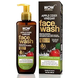 WOW Skin Science Apple Cider Vinegar Face Wash - No Parabens, Sulphate, Silicones & Color (200mL)