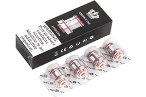Uwell Crown 4 0.23Ohm UN2 Mesh Coil for Uwell Crown 4 Kit, Crown 4 Sub Ohm Tank Pack of 4 No Nicotine