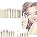 15Pcs Pro Rose Gold Makeup Brushes Powder Foundation Blending Blusher Cosmetics Make Up Brush Set