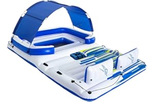 Bestway Hydro-Force™ 6- Alfombra de baño (389 x 274 cm), diseño de Brisa Tropical