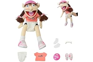 ADDLIVE Jeffy Puppet Plush Toy Doll,60CM Funny Puppets Toy, Soft Plush Toy，Jeffy Puppet Uk, for Boys and Girls, Kids Gift for Birthday, Christmas, Halloween Party (Pink)