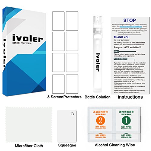  Nuevo Version  iVoler Fitbit Charge 2 Protector de Pantalla   8 Unidades  3D Curvo Cobertura Completa  l  quida Instalar   Ara  azos Resistente   No Burbujas  HD Transparente TPU Suave l  minas Protectora para Fitbit Charge 2