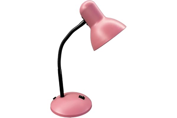 BEL AIR HOME - Lampe de Bureau PISA Orientable | Conception Portable pour Atelier ou Chevet | Design Élégant en Rose, E27 Ampoule Non Incluse (ROSE)