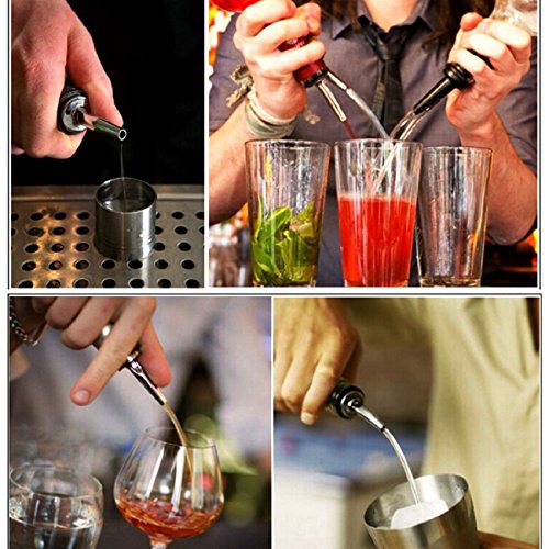 Upsky Edelstahl Flaschenausgießer Weinausgießer Ausgießer,8 Stück - 5