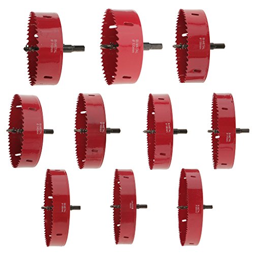 M42 HSS Bi Metall Lochsäge Bohrer Bohrkronen Lochsägen für Aluminiumrohr Aluminium Stahl Edelstahl – 120mm - 7