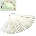 Mofun® Nail Art Tips Colour Pop Sticks Display Fan Practice starter ring White