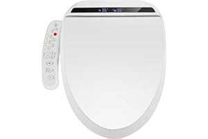 YU YUSING Siège de Toilette Intelligent Bidet avec Buse, Bidet Chauffant, Système d'Abaissement Automatique,Pression d'Eau Réglable,Séchage à l'Air Chaud,Facile à Nettoyer(Forme V)