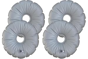 Hitopin Sandsack Beschwerung Befüllba,4 Stück Wasser Schirmständer Gewichtstasche,Tragbare Faltbare Runde Regenschirm Tasche,Runder Flaggen Gewichtstasche,Wasser Gewichtssack,für Schirme Balkon Strand