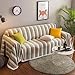 Produktbild Nclon Sesselschoner [ein stück] Einfache Moderne,Four seasons universal Aus stoff Gesteppter Streifen [staub-proof] Stretch 1 2 3 4 Sitzer-grün 180x breit und 300cm-3 Sitze
