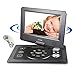 Produktbild DVD Player Auto Tragbarer, Reise Auto Rücksitz DVD Player with Game Controller and CD, schwenkbaren Bildschirm, unterstützt SD-Karte und USB, 1024*600 Pixels, mit Auto-Ladegerät-Schwarz