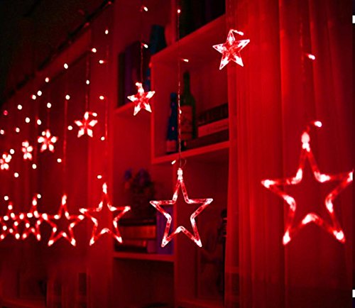 SQL Creative wall decorating bedroom tea shop bar decorations on the wall wall hanging star light , red