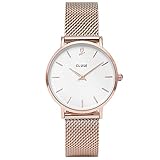 CLUSE Damen Analog Quarz Smart Watch Armbanduhr mit Edelstahl Armband CLG013