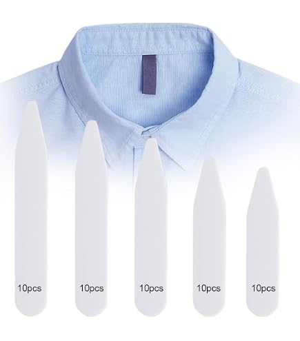100 Varillas De Cuello Para Camisas De Hombre – PVC Blanco, 6.5 Cm – Mantén El Cuello Rígido Y Elegante Todo El Día