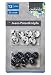 Produktbild CRELANDO® 12 Jeans-Patentknöpfe Ø16 mm - TwinSet= 6x Silber + 6x Schwarz - Einfaches Befestigen per Hand [Ersatzknöpfe, Metallknöpfe]