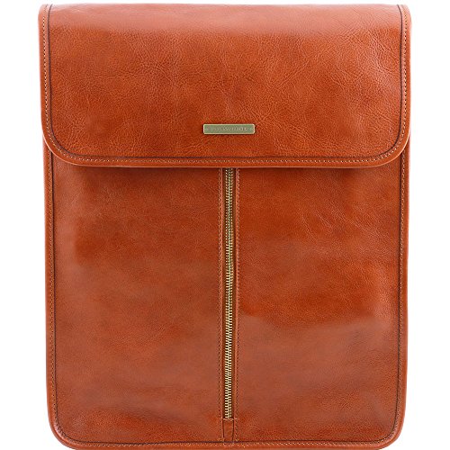 Preisvergleich Produktbild Tuscany Leather - Exclusive housse pour chemises en cuir - Miel - Homme