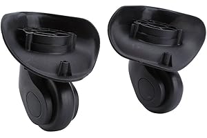 Rehomy ruote per bagagli - 1 paio di ruote girevoli di ricambio valigia universali (Grande)