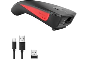 NETUM C990 Bluetooth 2D QR Barcode Scanner Wireless kompatibel mit kleine Tasche USB 1D 2D QR Code Scanner für Inventar, Barcode Bildleser für Tablet iPhone iPad Android iOS PC POS